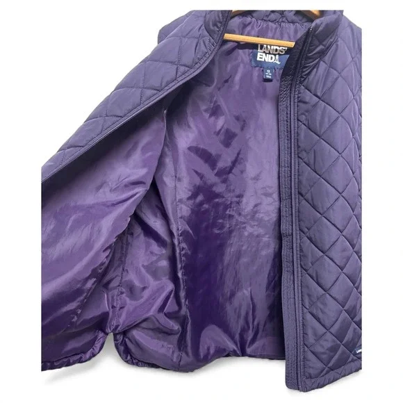 Lands' End Navy Quilted Vest - Picture 5 of 8